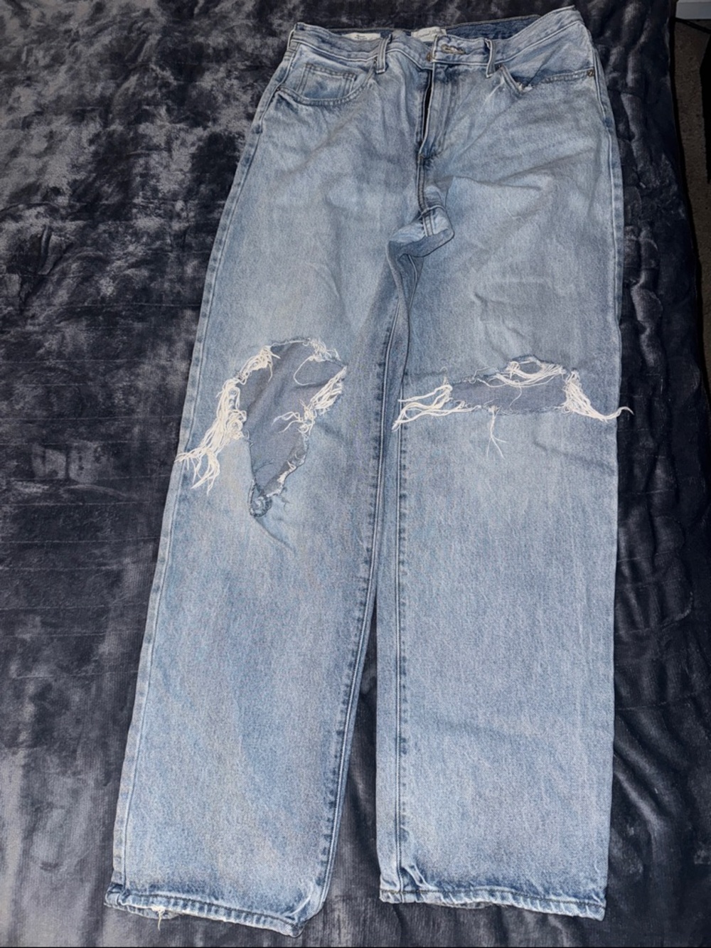 Target Light Blue High-Rise Women's Distressed Jeans